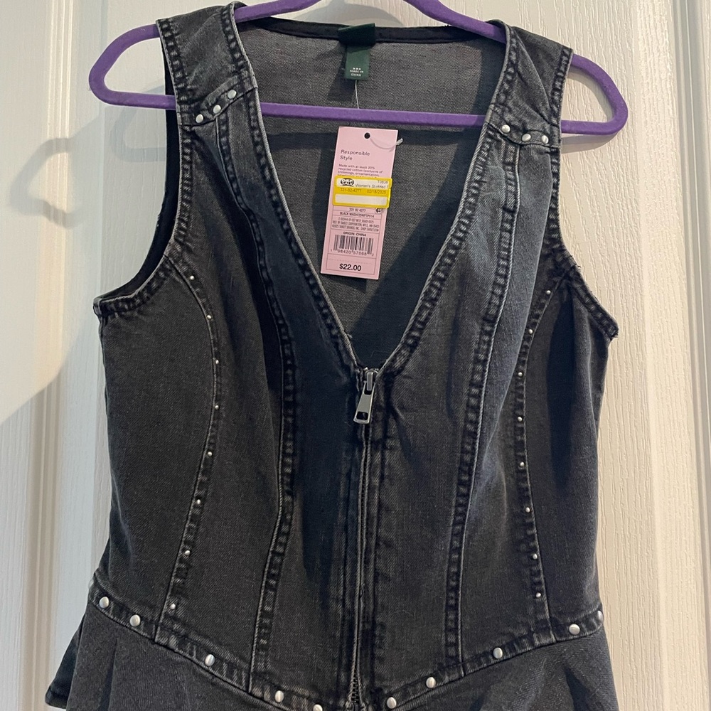 Wild Fable Gray Denim Vest